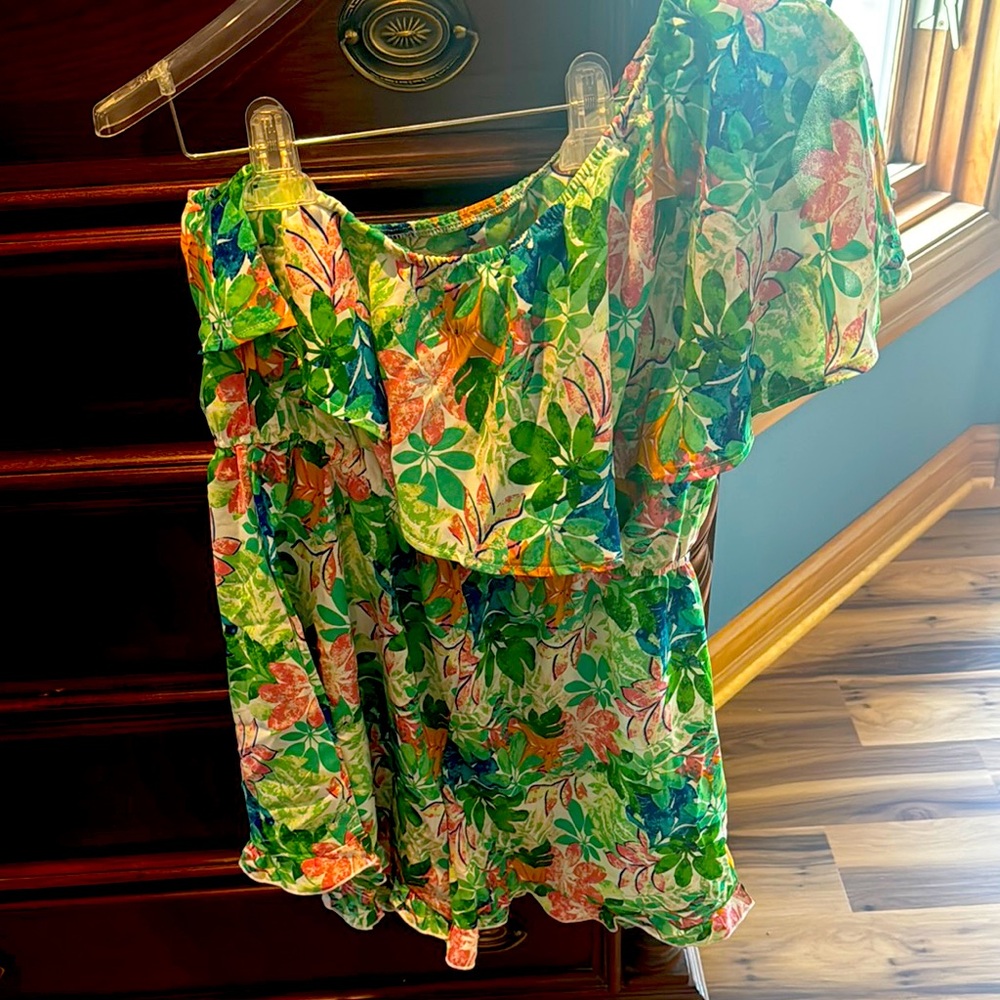 Floral Off-Shoulder Romper